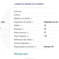 gestion affichage legal
